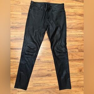 J Brand Men’s Black Leather Pants